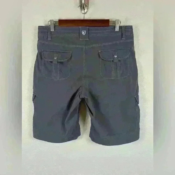 Kuhl Splash Cargo Hiking Shorts Gray Side Pockets Women's Size 12 - Picture 4 of 13